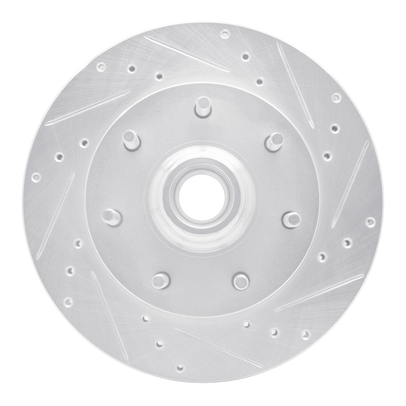 Ford F-150 Brake Rotor (1) - Front Right - R1 Concepts - Drilled & Slotted - Silver - `97-`02 Ford F-150 Brake Rotor (1) - Front Right - R1 Concepts - Drilled & Slotted - Silver - `97-`02